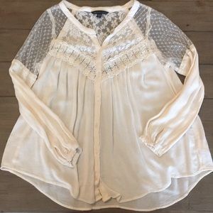 Cream blouse